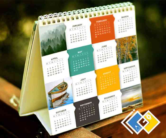 Contoh desain kalender foto