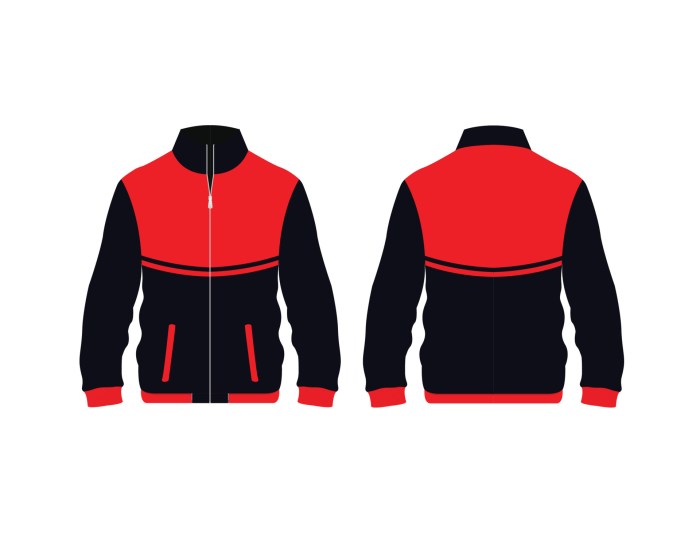 Contoh desain jaket olahraga