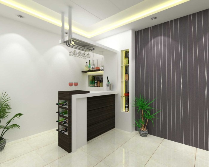 Contoh desain dapur mini bar