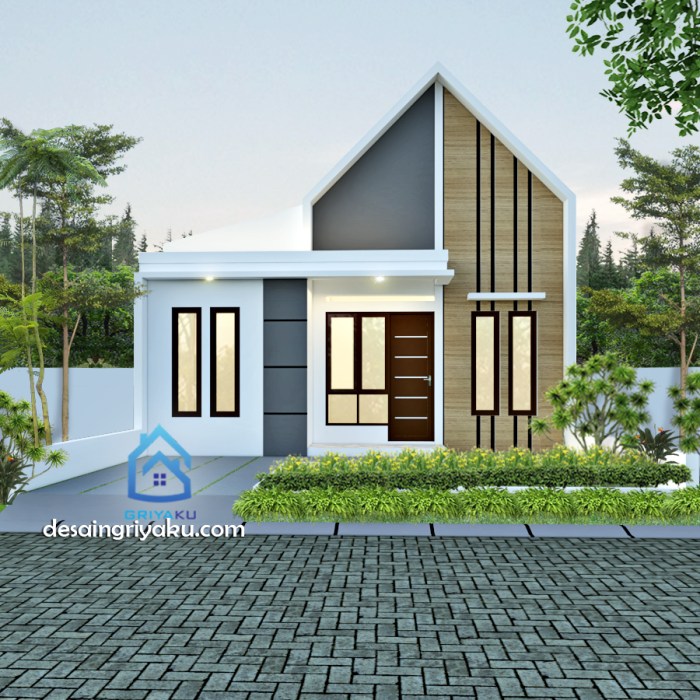 Contoh desain rumah type 45