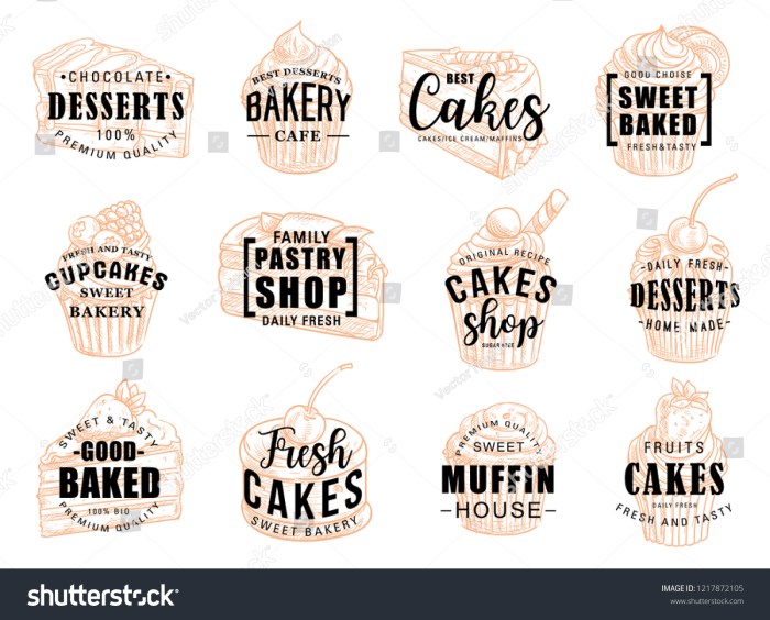 Contoh desain label kue