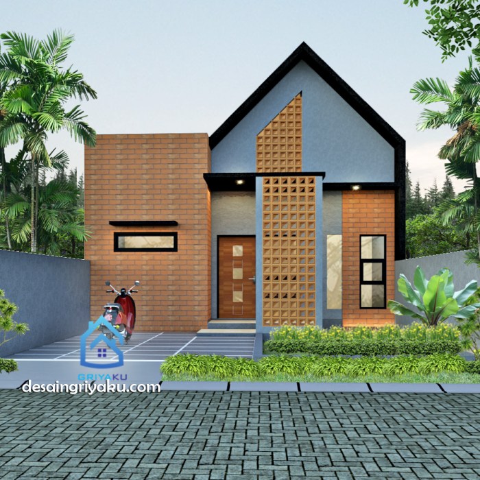 Contoh desain rumah type 45