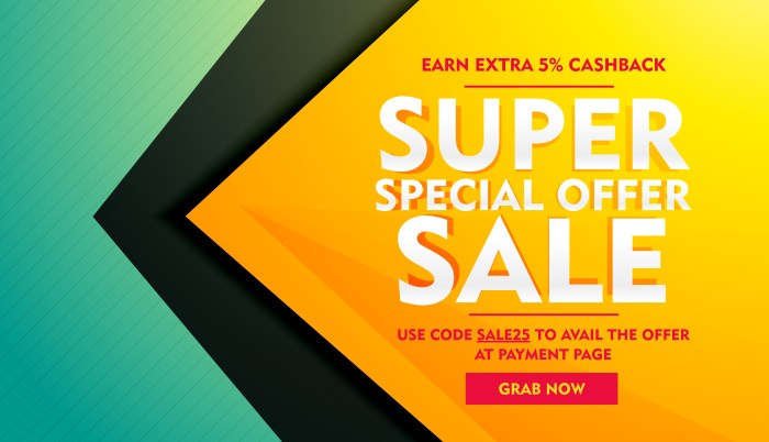 Banner sale template super vector royalty